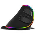 Vertical Ergonomic Snail RGB Anti-Mouse Hand Wired Mouse