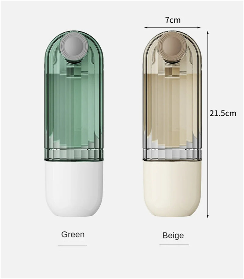 2 In 1 Pet Water Cup Segment Design Green Dog Walking Portable Drinking Cup Dog Feeding Supplies Pet Supplies Dog Walking Water Feeder Pets Products