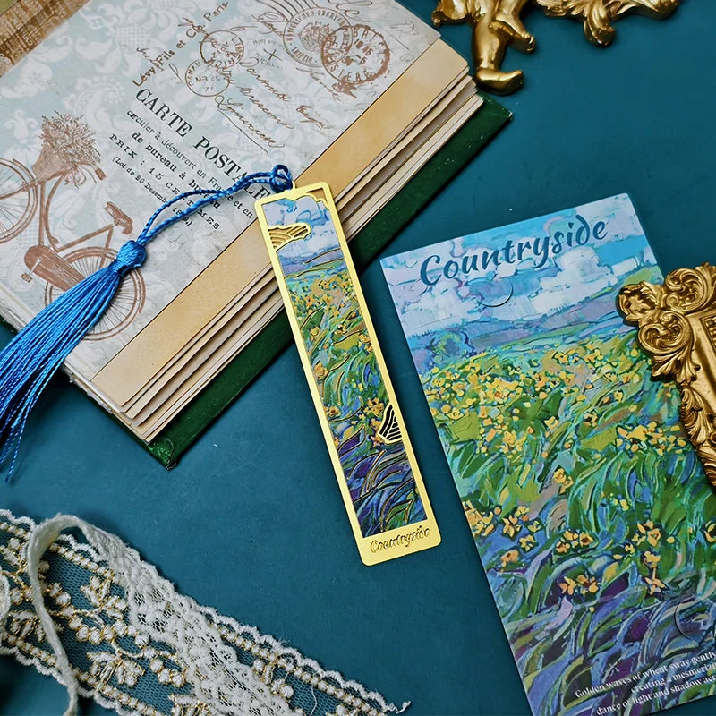 1pc Hollow Literary Flower Metal Bookmark Exquisite Painting Lily Rose Shape Gifts for Book Lovers Writers Readers