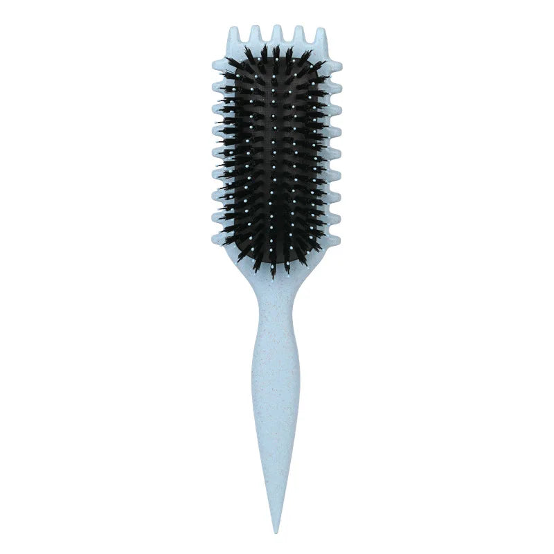 Multiple New hair soft hair comb styling curly hollow-out bounce hair comb Curl Define Styling Brush