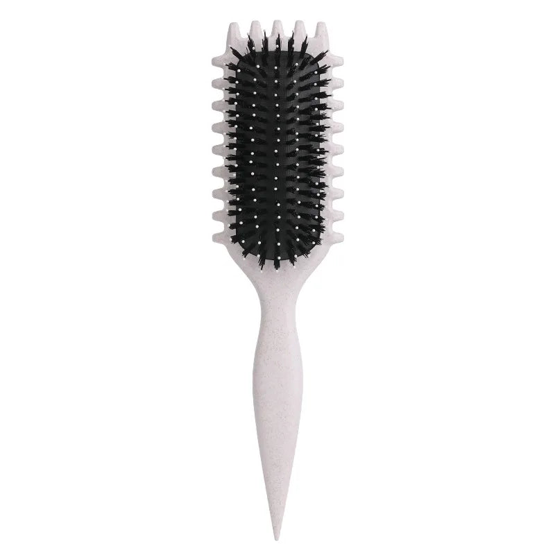 Multiple New hair soft hair comb styling curly hollow-out bounce hair comb Curl Define Styling Brush