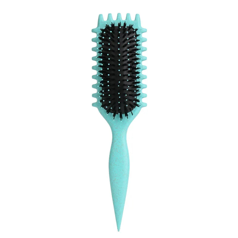 Multiple New hair soft hair comb styling curly hollow-out bounce hair comb Curl Define Styling Brush