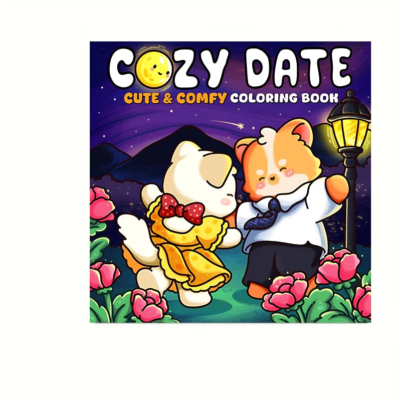 28 Pages Cat's Daily Life Coloring Book for Adult | Colouring Book, Drawing Supplies for Christmas, Thanksgiving