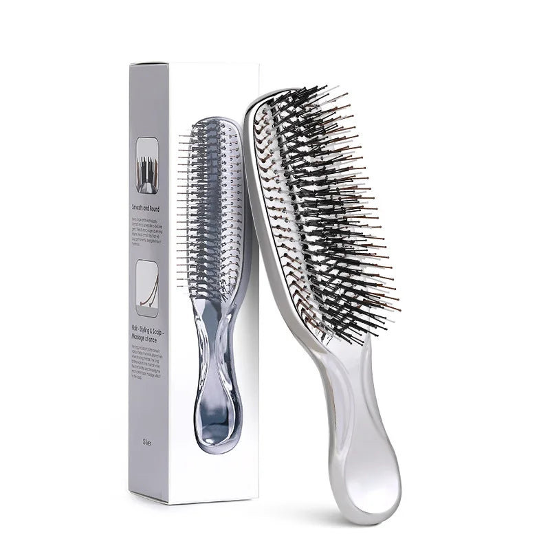 Multiple New hair soft hair comb styling curly hollow-out bounce hair comb Curl Define Styling Brush