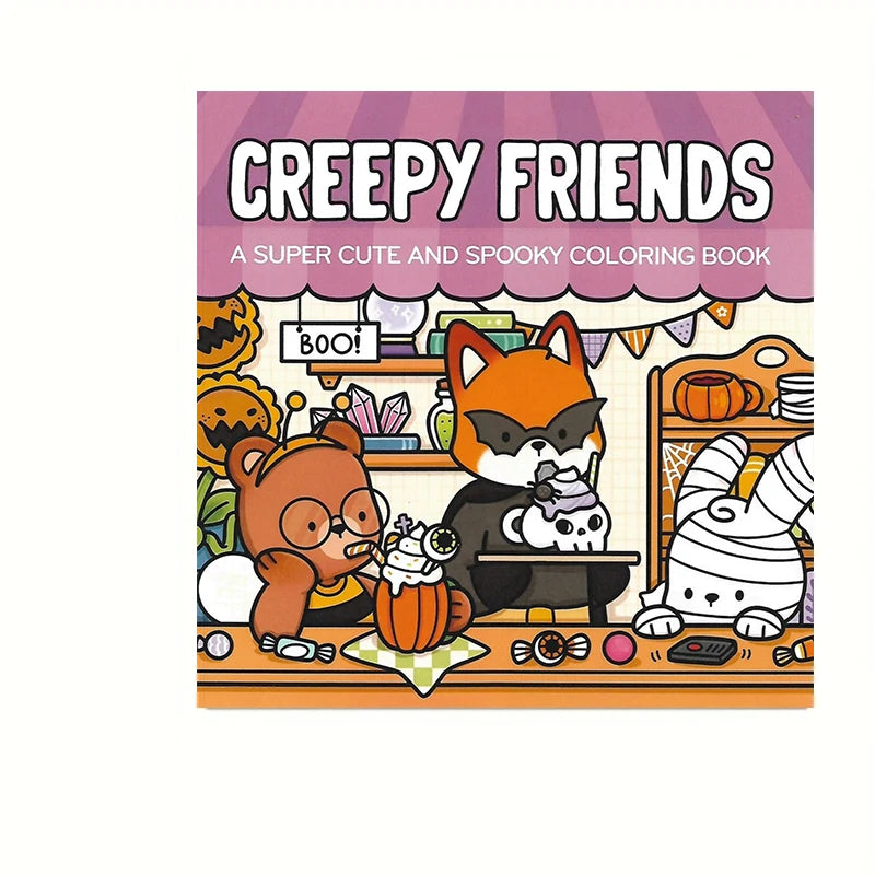 28 Pages Cat's Daily Life Coloring Book for Adult | Colouring Book, Drawing Supplies for Christmas, Thanksgiving